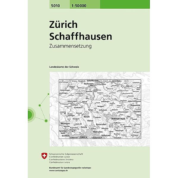 Landeskarte der Schweiz Zürich / Schaffhausen