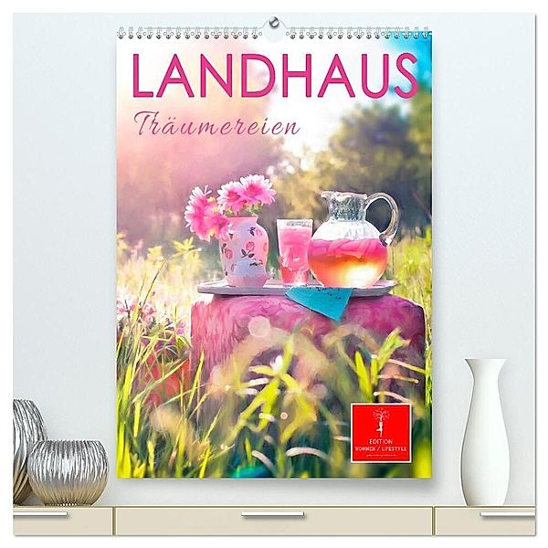 Landhaus Träumereien (hochwertiger Premium Wandkalender 2024 DIN A2 hoch), Kunstdruck in Hochglanz, Peter Roder