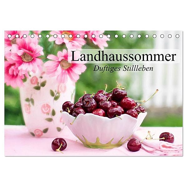 Landhaussommer. Duftiges Stillleben (Tischkalender 2024 DIN A5 quer), CALVENDO Monatskalender, Elisabeth Stanzer