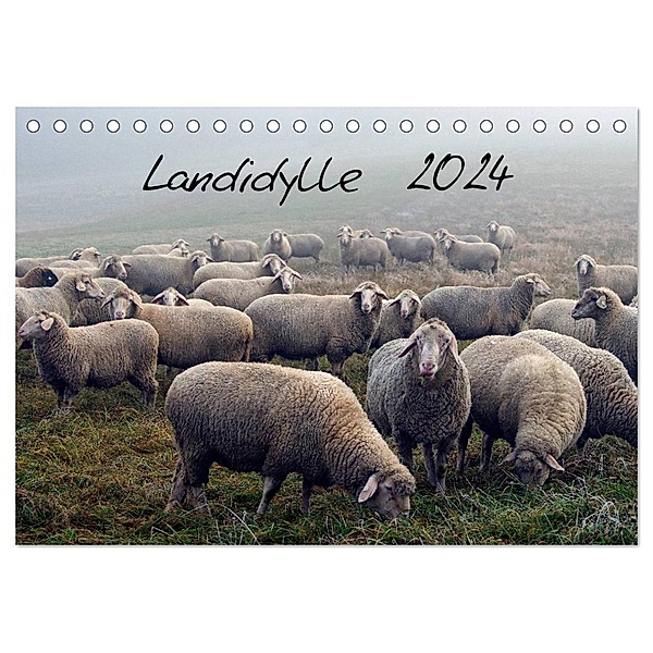 Landidylle 2024 (Tischkalender 2024 DIN A5 quer), CALVENDO Monatskalender, E. Ehmke ....international ausgezeichneter Fotograf...