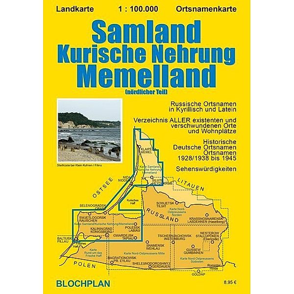 Landkarte Samland/Kurische Nehrung/Memelland, Dirk Bloch