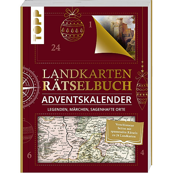 Landkarten Rätselbuch Adventskalender. Legenden, Märchen, sagenhafte Orte, Norbert Pautner