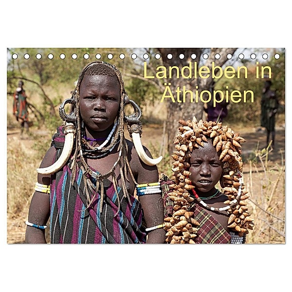 Landleben in Äthiopien (Tischkalender 2024 DIN A5 quer), CALVENDO Monatskalender, Willy Brüchle