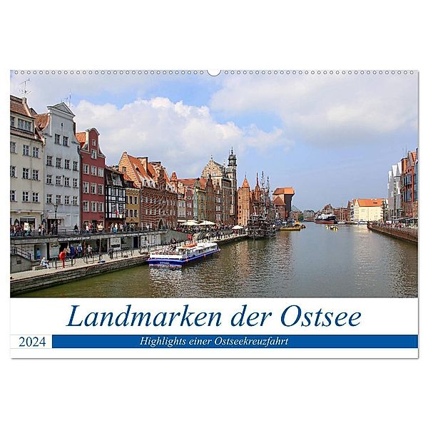 Landmarken der Ostsee (Wandkalender 2024 DIN A2 quer), CALVENDO Monatskalender, Nicolette Berns