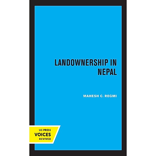 Landownership in Nepal, Mahesh Regmi
