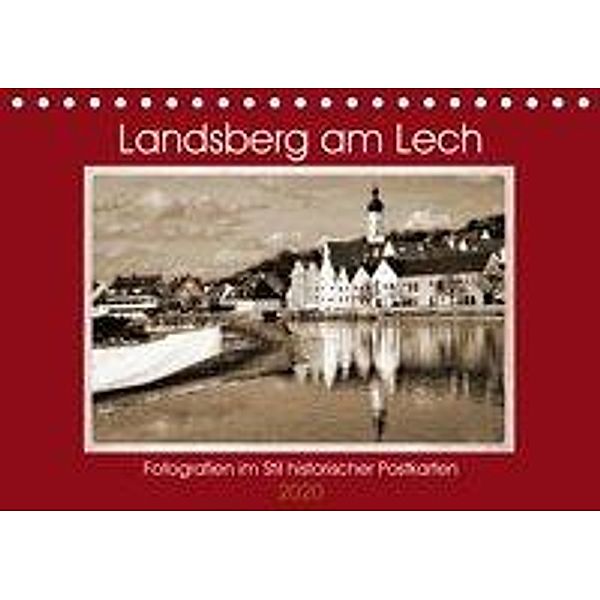 Landsberg am Lech Fotografien im Stil historischer Postkarten (Tischkalender 2020 DIN A5 quer), Martina Marten