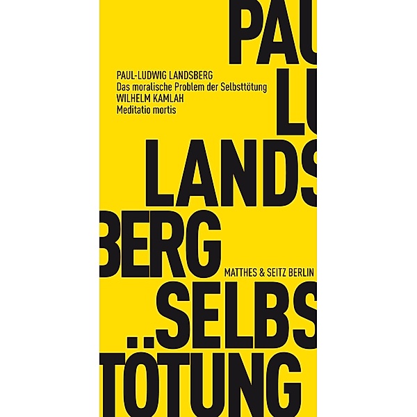 Landsberg, Paul L.;Kamlah, Wilhelm, Paul L. Landsberg, Wilhelm Kamlah