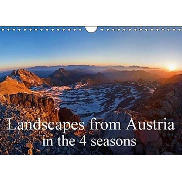 Landscapes from Austria in the 4 seasons (Wall Calendar 2017 DIN A4 Landscape), Christa Kramer