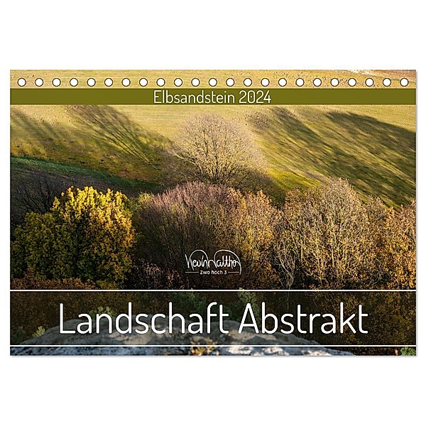 Landschaft Abstrakt - Elbsandstein (Tischkalender 2024 DIN A5 quer), CALVENDO Monatskalender, Kevin Walther