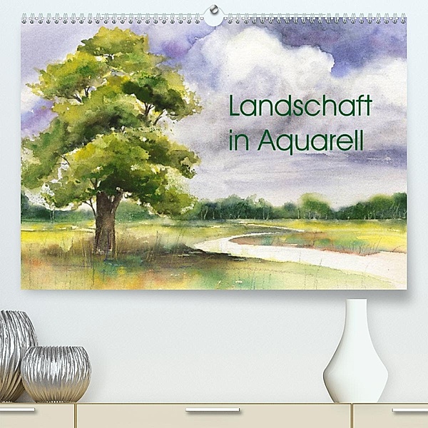 Landschaft in Aquarell (Premium, hochwertiger DIN A2 Wandkalender 2023, Kunstdruck in Hochglanz), Jitka Krause