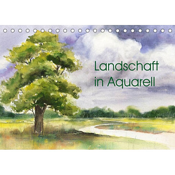 Landschaft in Aquarell (Tischkalender 2022 DIN A5 quer), Jitka Krause