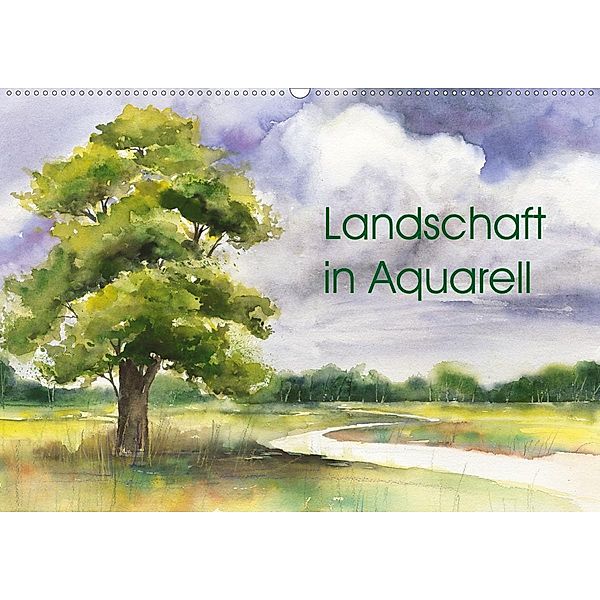 Landschaft in Aquarell (Wandkalender 2021 DIN A2 quer), Jitka Krause