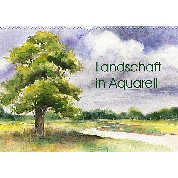 Landschaft in Aquarell (Wandkalender 2023 DIN A3 quer), Jitka Krause