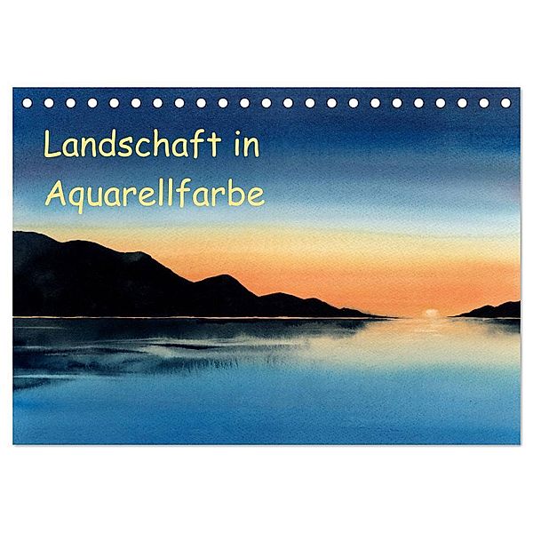 Landschaft in Aquarellfarbe (Tischkalender 2024 DIN A5 quer), CALVENDO Monatskalender, Jitka Krause