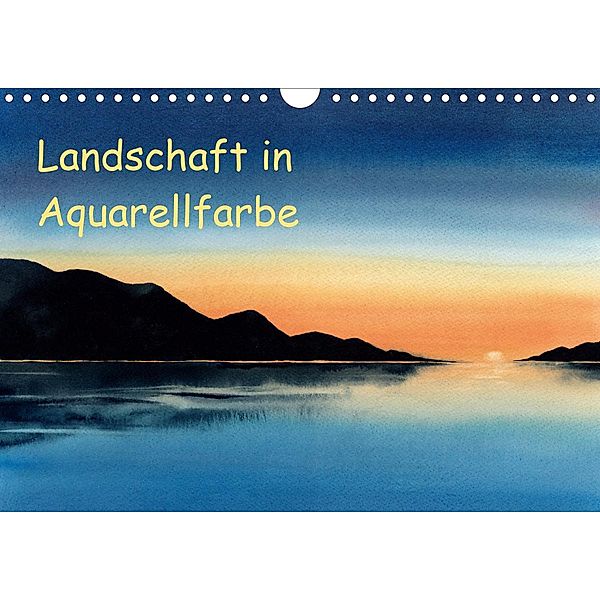 Landschaft in Aquarellfarbe (Wandkalender 2021 DIN A4 quer), Jitka Krause