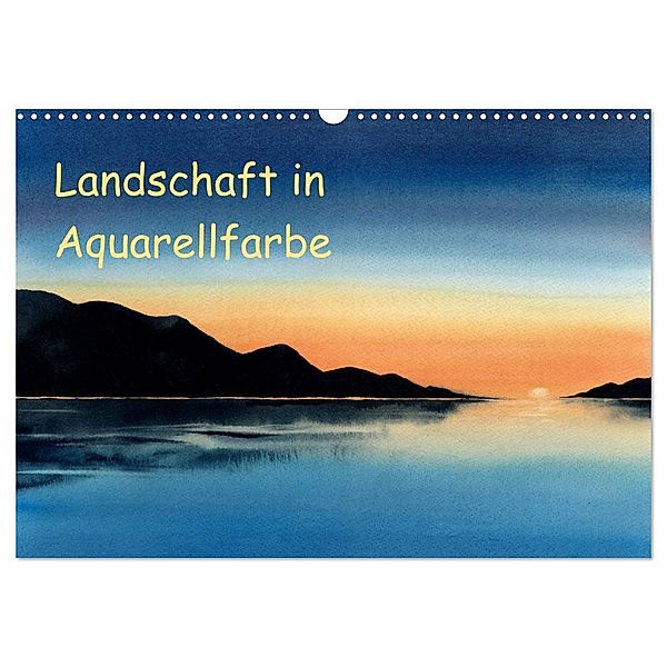Landschaft in Aquarellfarbe (Wandkalender 2024 DIN A3 quer), CALVENDO Monatskalender, Jitka Krause