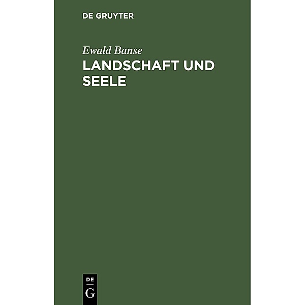 Landschaft und Seele / Jahrbuch des Dokumentationsarchivs des österreichischen Widerstandes, Ewald Banse