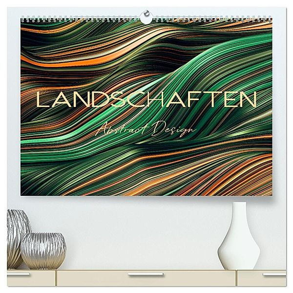 Landschaften Abstract Design (hochwertiger Premium Wandkalender 2024 DIN A2 quer), Kunstdruck in Hochglanz, Peter Roder