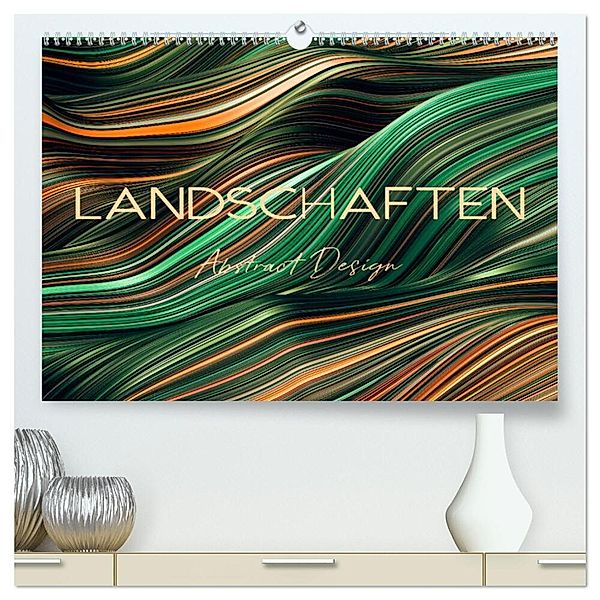 Landschaften Abstract Design (hochwertiger Premium Wandkalender 2025 DIN A2 quer), Kunstdruck in Hochglanz, Calvendo, Peter Roder