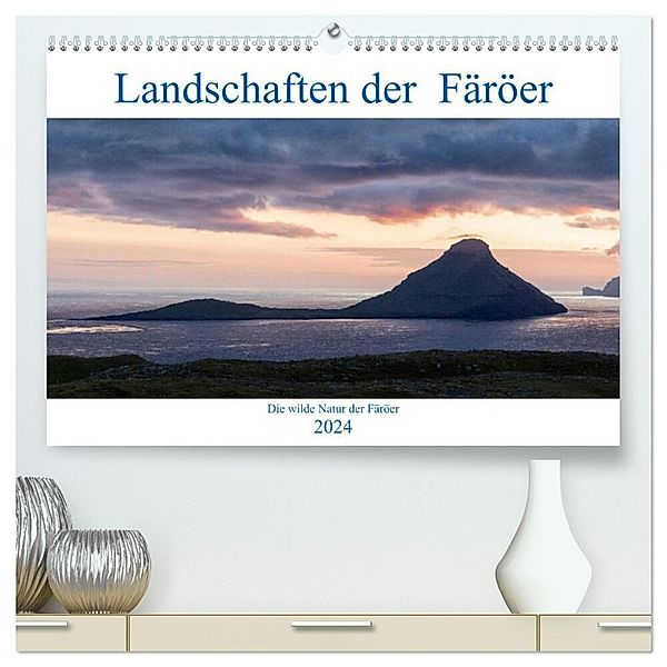 Landschaften Der Färöer (hochwertiger Premium Wandkalender 2024 DIN A2 quer), Kunstdruck in Hochglanz, Andreas Klesse