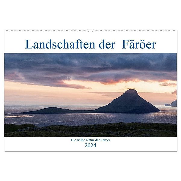 Landschaften Der Färöer (Wandkalender 2024 DIN A2 quer), CALVENDO Monatskalender, Andreas Klesse