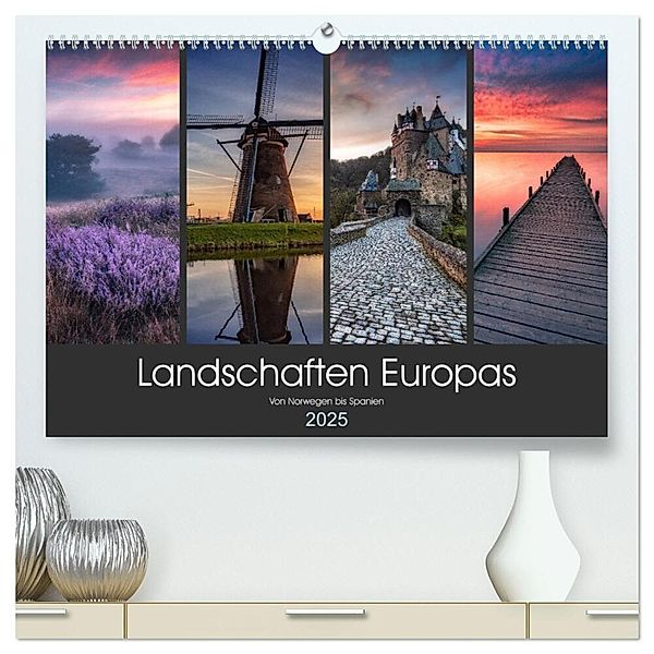 Landschaften Europas (hochwertiger Premium Wandkalender 2025 DIN A2 quer), Kunstdruck in Hochglanz, Calvendo, Adam Pachula