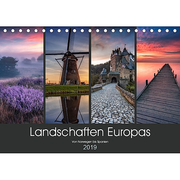 Landschaften Europas (Tischkalender 2019 DIN A5 quer), Adam Pachula