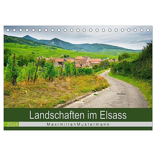 Landschaften im Elsass (Tischkalender 2024 DIN A5 quer), CALVENDO Monatskalender, Calvendo