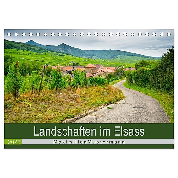 Landschaften im Elsass (Tischkalender 2025 DIN A5 quer), CALVENDO Monatskalender, Calvendo