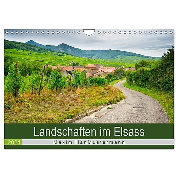 Landschaften im Elsass (Wandkalender 2024 DIN A4 quer), CALVENDO Monatskalender, Calvendo