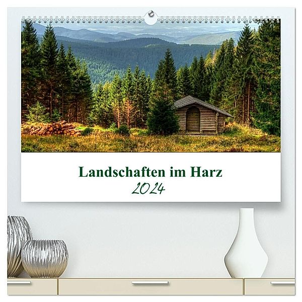 Landschaften im Harz (hochwertiger Premium Wandkalender 2024 DIN A2 quer), Kunstdruck in Hochglanz, Steffen Gierok