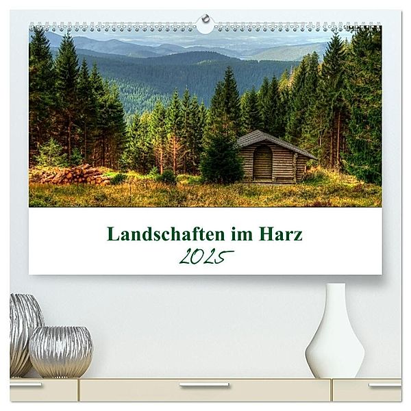 Landschaften im Harz (hochwertiger Premium Wandkalender 2025 DIN A2 quer), Kunstdruck in Hochglanz, Calvendo, Steffen Gierok