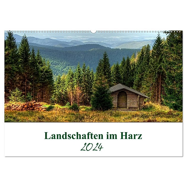 Landschaften im Harz (Wandkalender 2024 DIN A2 quer), CALVENDO Monatskalender, Steffen Gierok