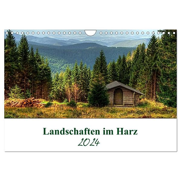 Landschaften im Harz (Wandkalender 2024 DIN A4 quer), CALVENDO Monatskalender, Steffen Gierok