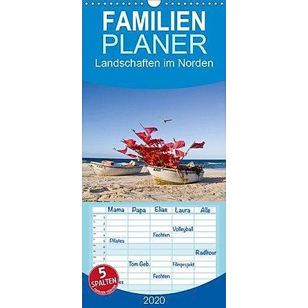 Landschaften im Norden - Familienplaner hoch (Wandkalender 2020 , 21 cm x 45 cm, hoch), Uwe Kantz