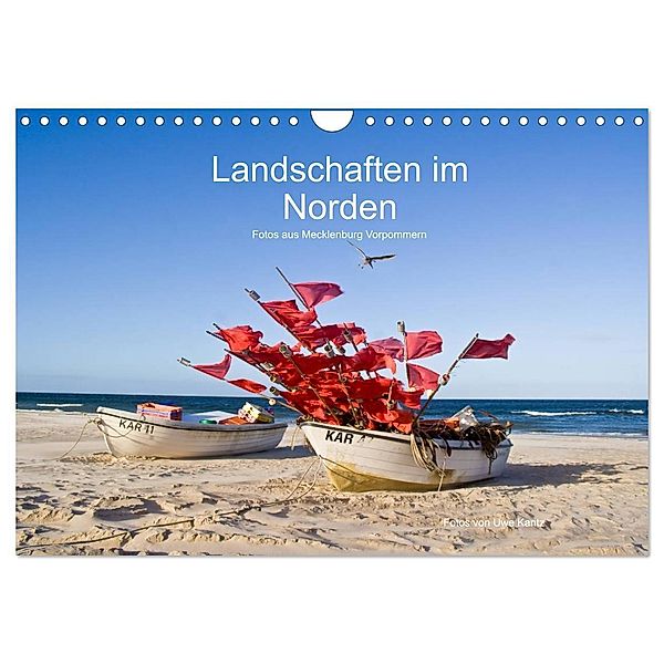 Landschaften im Norden (Wandkalender 2024 DIN A4 quer), CALVENDO Monatskalender, Uwe Kantz