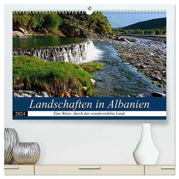 Landschaften in Albanien (hochwertiger Premium Wandkalender 2024 DIN A2 quer), Kunstdruck in Hochglanz, Frauke Scholz