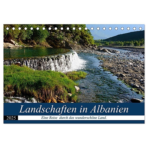 Landschaften in Albanien (Tischkalender 2025 DIN A5 quer), CALVENDO Monatskalender, Calvendo, Frauke Scholz