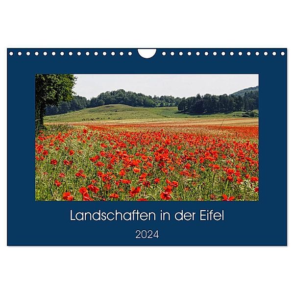 Landschaften in der Eifel (Wandkalender 2024 DIN A4 quer), CALVENDO Monatskalender, Anja Frost