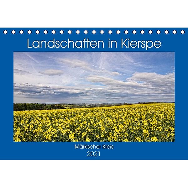 Landschaften in Kierspe (Tischkalender 2021 DIN A5 quer), Detlef Thiemann