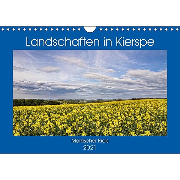 Landschaften in Kierspe (Wandkalender 2021 DIN A4 quer), Detlef Thiemann