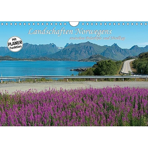 Landschaften Norwegens zwischen Polarkreis und Nordkap (Wandkalender 2017 DIN A4 quer), Hermann Koch