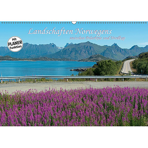 Landschaften Norwegens zwischen Polarkreis und Nordkap (Wandkalender 2019 DIN A2 quer), Hermann Koch