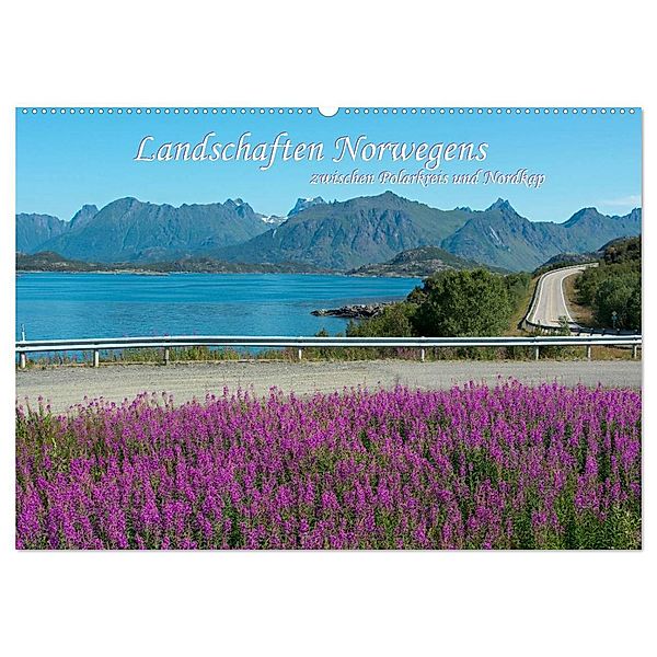 Landschaften Norwegens zwischen Polarkreis und Nordkap (Wandkalender 2024 DIN A2 quer), CALVENDO Monatskalender, Hermann Koch