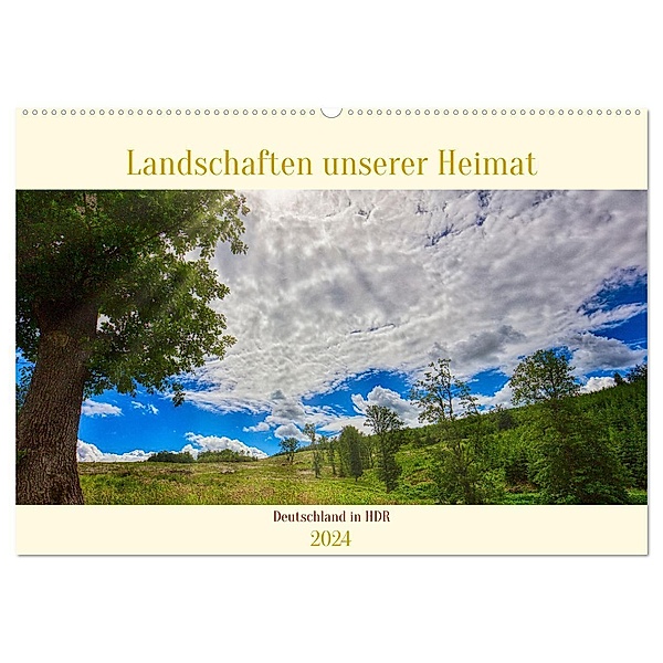 Landschaften unserer Heimat (Wandkalender 2024 DIN A2 quer), CALVENDO Monatskalender, Clemens Stenner