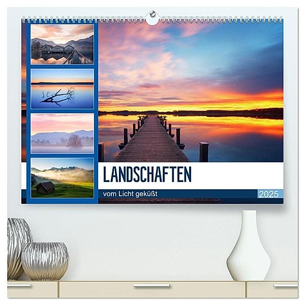 Landschaften vom Licht geküsst (hochwertiger Premium Wandkalender 2025 DIN A2 quer), Kunstdruck in Hochglanz, Calvendo, Hiacynta Hess