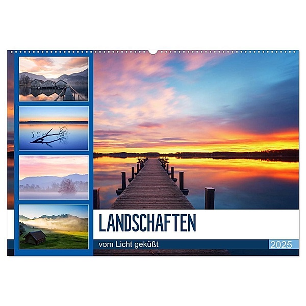 Landschaften vom Licht geküsst (Wandkalender 2025 DIN A2 quer), CALVENDO Monatskalender, Calvendo, Hiacynta Hess