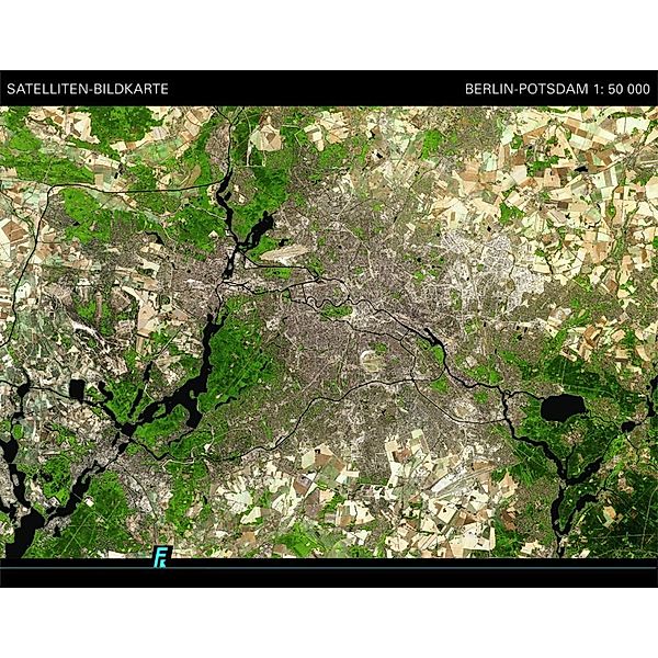 Landschaften/Weltraum Berlin - Potsdam Satellitenbildkarte