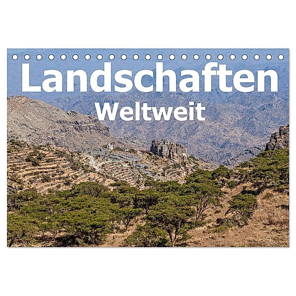 Landschaften - Weltweit (Tischkalender 2024 DIN A5 quer), CALVENDO Monatskalender, Thomas Leonhardy