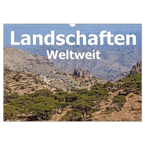 Landschaften - Weltweit (Wandkalender 2024 DIN A3 quer), CALVENDO Monatskalender, Thomas Leonhardy